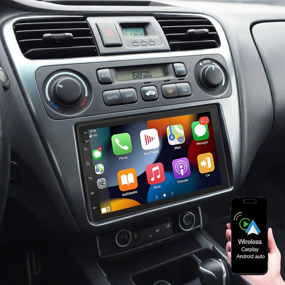 Eforcase Car Stereo Radio for Honda Accord 1994-2002,7" Car Radio with Wireless CarPlay,Android Auto,Touch Screen,GPS Navigation,WiFi,Bluetooth,FM,Backup Camera