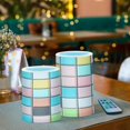 thumbnail image 3 of Yayeee Flameless Candles with Remote Flickering Battery Operated Multi Color Changing, Colorful Checkered Pattern, 3 of 7