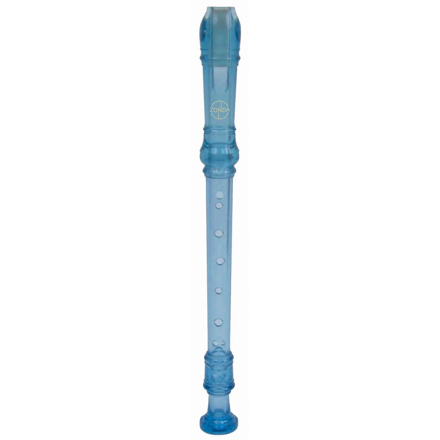 Recorder, 3 pc, Translucent Blue w/ bag