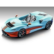 2020 McLaren Elva Convertible Light Blue w/Orange Accents "Exclusive Collection" Ltd Ed to 79 pcs 1/18 Model Car by Tecnomodel