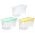 thumbnail image 1 of 3Pcs Storage Box with Handle Design Thickened Fruit Fridge Clear Plastic Box Food Storage Box Home Supplies, 1 of 12