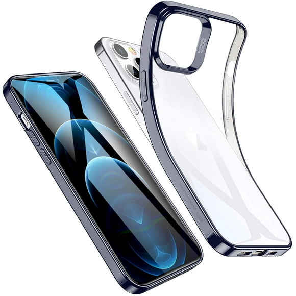 ESR Coque Transparente Compatible avec l'Iphone 12, Compatible avec 12 Pro, Silicone Slim Slim Clair Doux TPU, Housse Souple en Silicone