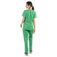 thumbnail image 7 of Strictly Scrubs Women’s Scrub Set – Includes V-Neck Top and Elastic Pant (Large, Jade), 7 of 7
