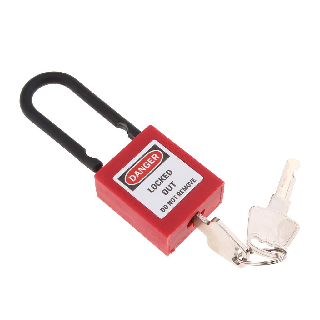 Almencla 2xSafety Security Lockout Padlock Keyed Different PVC