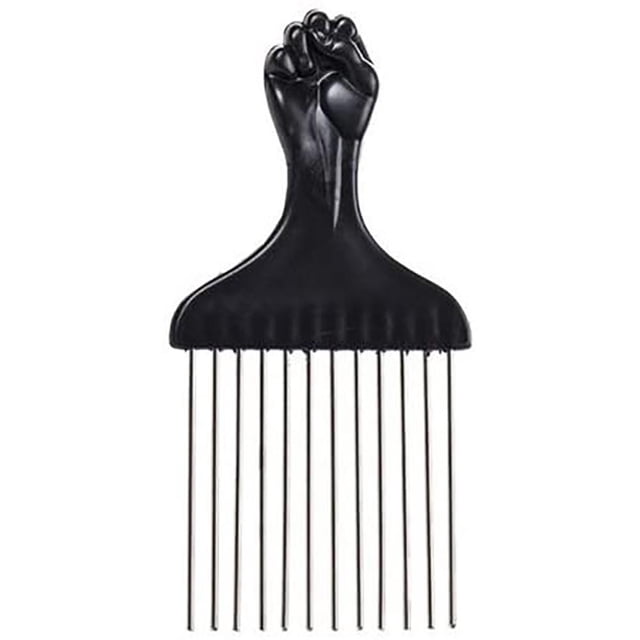 Peine para el cabello afro, inserto para el cabello, cepillo rizado, tenedor, plástico, peine para el cabello, herramienta de peluquería antiestática para desenredar, 2 piezas EOTVIA NO