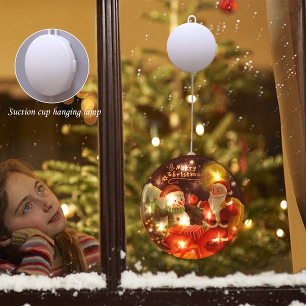 Ambiente navideño Luces Festival Tema Lámpara de dibujos animados Decoraciones para fiestas en interiores
