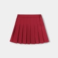 thumbnail image 2 of Mercatoo Girls Pleated Skirt School 𝗨niform Skort Elastic Waist 𝗠ini Skirts Pull On Basic 𝗣reppy Skirt Loose Casual Skirts, 2 of 3