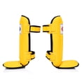 thumbnail image 4 of Espinilleras Fairtex SP3 Muay Thai para hombres, mujeres y niños, amarillas, 4 of 5
