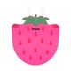 thumbnail image 1 of Cesta de almacenamiento para bicicleta infantil Cesta delantera para manillar infantil Cesta divertida para ir de compras Fácil de Rojo rosa, 1 of 9