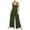 Green jumpsuits women dressy, variant on Wycnly Jumpsuits for Women Dressy Fashion Elastic Waist Loose Wide Leg Strap Pocket Long Jumpsuits Overalls Summer Square Neck Sleeveless Solid Maxi Trendy Rompers Blue m