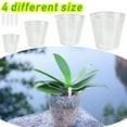 48 PCS Plant Nursery Pots,Transparent Plastic Gardening Pot,Soft Clear