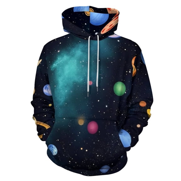 Space Planets Adventure 3d Sweatshirts Hoodie Fashion Casual Personality Men's Women Street Hoodie Pullovers Long Sleeve Comfortable Top