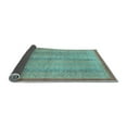 thumbnail image 2 of Ahgly Company Indoor Square Abstract Light Blue Modern Area Rugs, 6' Square, 2 of 4