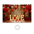 thumbnail image 2 of Gallickan Wall Tapestry, 71 x 45 Inch Valentine's Day Wall Decor, Wall Art with Love Theme, Room Covering for Home, Apartment Seasonal Decoration, D, 2 of 6