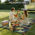 thumbnail image 5 of Fsddascl Palm Tree Outdoor Rug for Patio/Deck/Porch, Non-Slip Large Area Rug 4 x 6 Ft, Retro Summer Botanical Tropical Plant Leaves Indoor Outdoor Rugs Washable Area Rugs, Camping Rug Carpet, 5 of 5