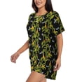 thumbnail image 2 of Rateoe Corn And Dragonflies Pattern Women's Short-Sleeved Pajama Set - 2 Piece Soft and Lightweight Sleepwear Set-Medium, 2 of 7