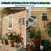 Solar-Powered Automatic Drip Irrigation Kit with 10m Tubing, 10 Drippers