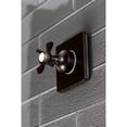 thumbnail image 3 of Kingston Brass KS3045BEX Single-Handle Three-Way Diverter Valve with Square Trim Kit in Oil Rubbed Bronze, 3 of 9