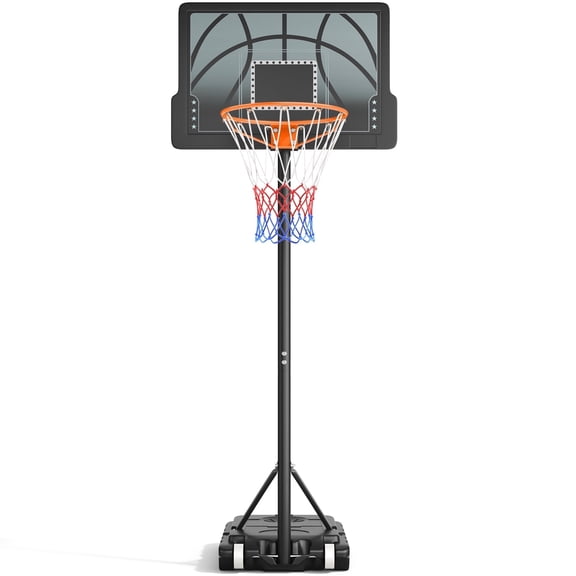 Tonbux Kids Basketball Hoop, 3.6-7 FT Height Easy Adjustable, Portable Basketball Hoop Outdoor Indoor for Kids/Teens/Youth, 30" Backboard