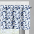 thumbnail image 3 of Ambesonne Flower Valance Pack of 2, Folk Art Design Ethnic Bloom, 54"X12", White Pale Azure Blue, 3 of 5