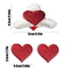 thumbnail image 3 of Pinzas para el pelo de peluche con forma de corazón rojo, estilo dulce, para San Valentín o uso diario., 3 of 6