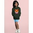 thumbnail image 2 of Fox With Green Eyes Hoodie Juniors -Image by Shutterstock,  Large, 2 of 4
