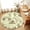 Yellow, variant on Round Area Rugs 5Ft, Vintage Elk Fox Non-Slip Washable Circle Rugs Carpet, Rustic Black White Simple Drawn Grass Indoor Outdoor Rug Floor Mats Throw Runner for Bedroom Living Room Bathroom