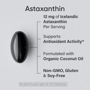 Sports Research® Triple Strength Astaxanthin 12mg with Organic Coconut Oil (60 Softgels)
