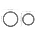 thumbnail image 2 of Miangastore 2Pcs Stethoscope Spare Parts Kit Stethoscope Replacement Parts Pediatric Replacement Diaphragm for Stethoscope Grey, 2 of 8