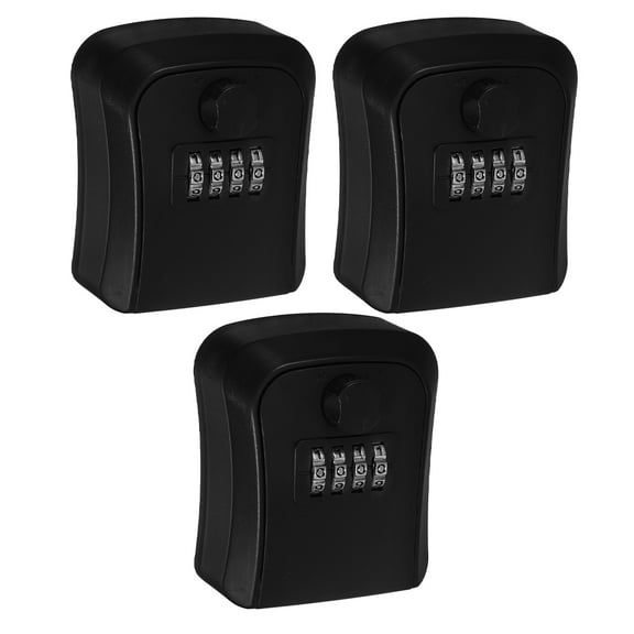 FELTECHELECTR 3pcs  House Key Lock Box Key Lock Box Resettable Code Combination Keys Lock Box
