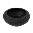 thumbnail image 2 of Better Homes & Gardens Soft Curve Black Ribbed Ceramic Decorative Bowl, 7.55", 2 of 7