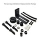 thumbnail image 5 of Kit de hardware de guía de piso inferior de puerta corrediza ajustable en flexible de material acero, 5 of 9