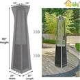 thumbnail image 2 of Housse de Chauffe-Terrasse à Torche Pyramidale avec Fermeture Éclair et Sac de Rangement, Housse de Chauffe-Terrasse Imperméable, Résistante à la Poussière, aux UV et au Vent, 2 of 14