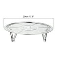 thumbnail image 2 of 2pcs Stainless Steel Steamer Rack with Stand, 7.9 Inches Insert Stock Pot Tray Stand Cookware, Silver Tone, 2 of 5