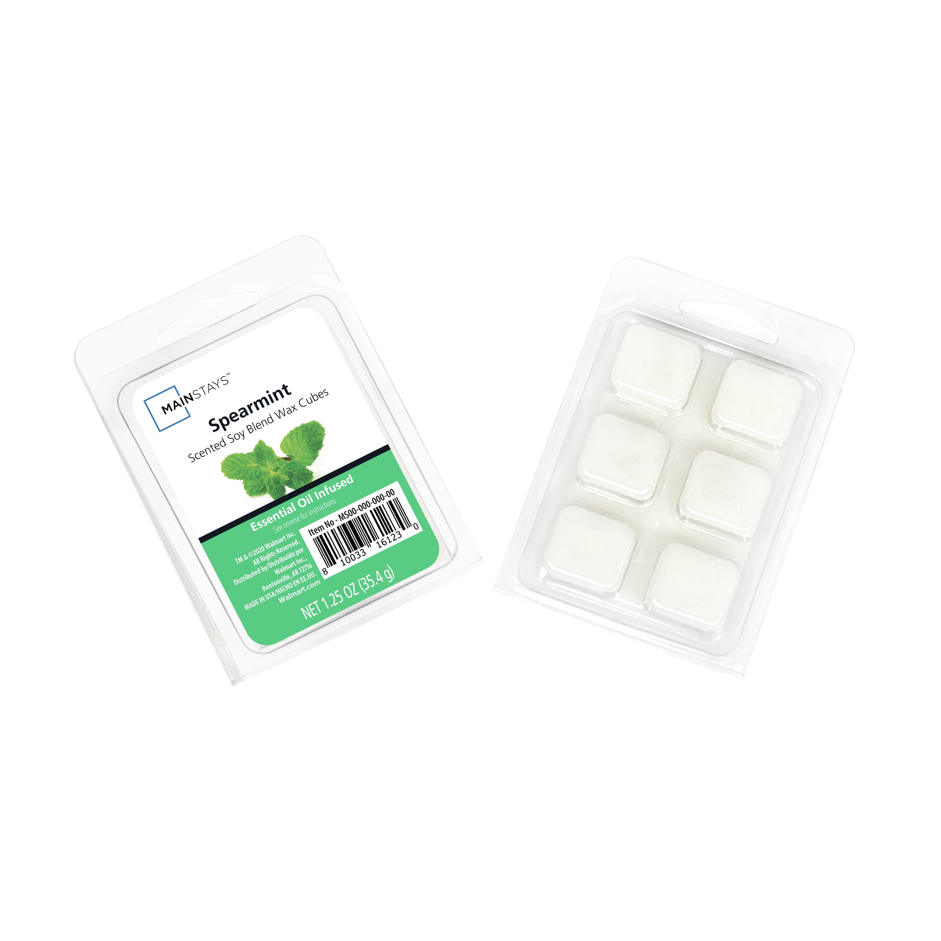 Bath & Body Works Stress Relief Eucalyptus Tea LARGER Size Cube Wax Melts 4.0 oz 