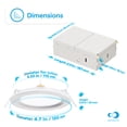 thumbnail image 5 of Infibrite 4” White Baffle Trim LED Light Fixture, Dimmable Slim Ceiling Recessed Downlight, 5CCT, 6 Pack, 5 of 10