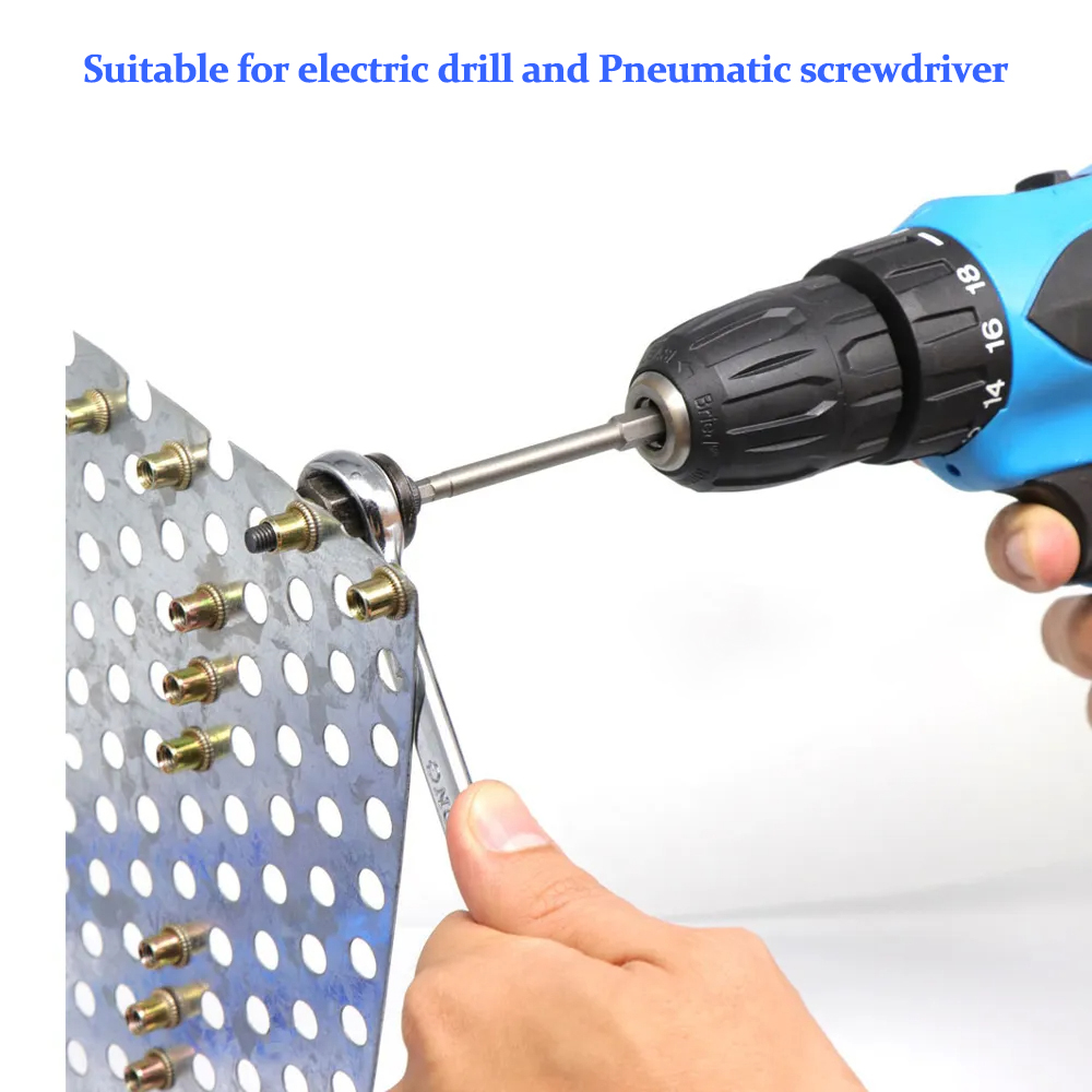iMeshbean Hand Rivet Nut Gun Head Nuts Rivet Nut Tool Manual Riveter Rivnut Tool Accessory for Nuts M3 M4 M5 M6 M8 M10 Simple installation