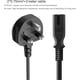 thumbnail image 2 of 2 Meters Mains,3 Pin Plug to IEC C7 (Black 1 pack), 2 of 5