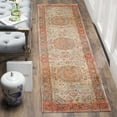thumbnail image 3 of SAFAVIEH Vintage Persian Trina Traditional Polyester Area Rug, Saffron/Cream, 6' x 9', 3 of 10
