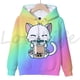 thumbnail image 4 of Sudadera con capucha de animales Boba Tea, sudadera con capucha de gato y zorro, sudadera con capucha Harajuku, sudaderas con capucha para niños, suéteres kawaii, sudaderas casuales, ropa para niños, 4 of 5