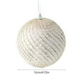 thumbnail image 4 of Cheapark 4.7/5.9 Inch (12/15cm) Large Christmas Balls - Champagne-Colored Painted Decor For Christmas Trees & Foyers, Festive Holiday Ornaments, 4 of 6