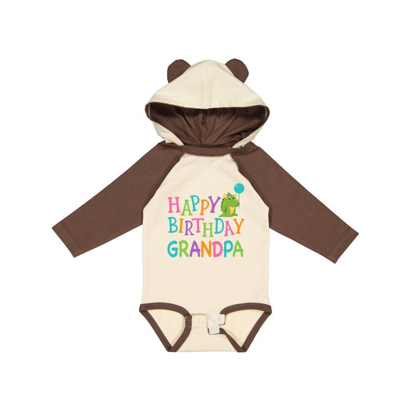 Inktastic Happy Birthday Grandpa Grandchild Party Boys or Girls Long Sleeve Baby Bodysuit