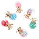 thumbnail image 2 of 30 colgantes de corona con forma de bola de cristal y estrellas para hacer llaveros o joyas., 2 of 6