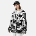 thumbnail image 3 of Gaeub Psychedelic Skull Illusion Art Men's and Women's UPF 50+ Long-Sleeved Sun Protection Clothing, Fishing Shirt Long Sleeve Zip-Medium, 3 of 7