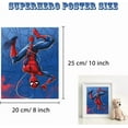 thumbnail image 2 of QTH Poster Superhero Pictures Watercolour Art Super Hero Canvas Print Wall Decorations Children's Room Decoration Superhero Wall Picture Boys Gifts 20 x 25 cm, 2 of 4