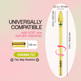 thumbnail image 5 of Pana 3/32" Gold Mini Cone Safety Nail Carbide Bit - Coarse Grit, 5 of 7
