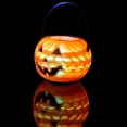 thumbnail image 4 of Linternas de calabaza portátiles de Halloween Barril de Halloween Tarro de caramelo Linterna LED Accesorios de luz Suministros de fiesta para niños, 4 of 5
