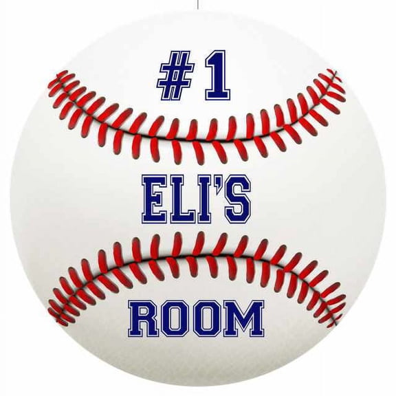 ELI'S Bedroom 14" Round Metal Sign Boys Room Wall Decor Gift 100140030140