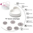 thumbnail image 3 of Heart Shape Cheesecake Molds Silicone Mold with Hearts Big Heart Cake Baking Mold 3D Silicone Heart Shape Baking Molds for Muffins Heart Baking Mold Baking Mold Muffin Mold Heart Ice Cube, 3 of 4