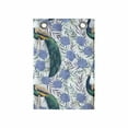 thumbnail image 1 of Peacock Hanging Pocket Organizer, Colorful Vintage of Repetitive Wild Roses Leaves and Exotic Bird Pattern, Printed Polyester Storage Bag with Pockets, 14" x 20", Multicolor, 1 of 2